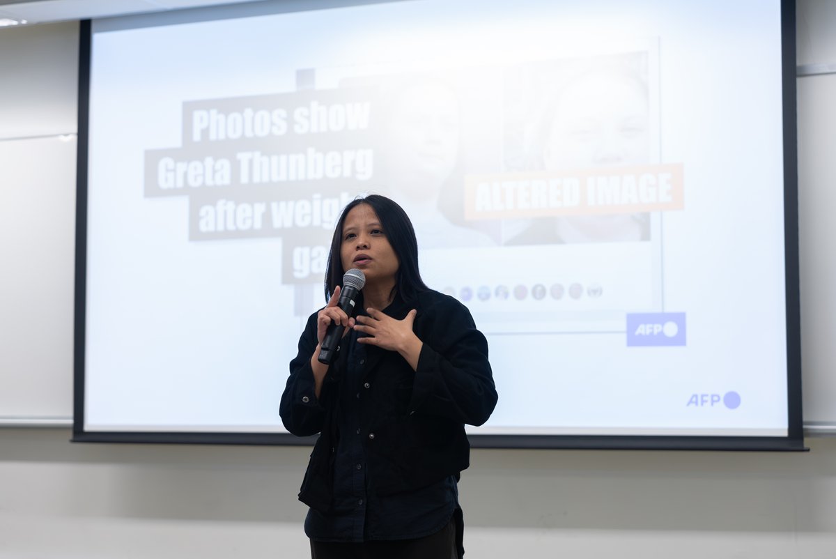 HKBUFactCheck's tweet photo. On March 14th, HKBU Fact Check hosted a workshop with AFP Fact Check speakers focusing on climate misinformation.

#factcheck #afpfactcheck #hkbufactcheck https://t.co/tDpbDSxgd0