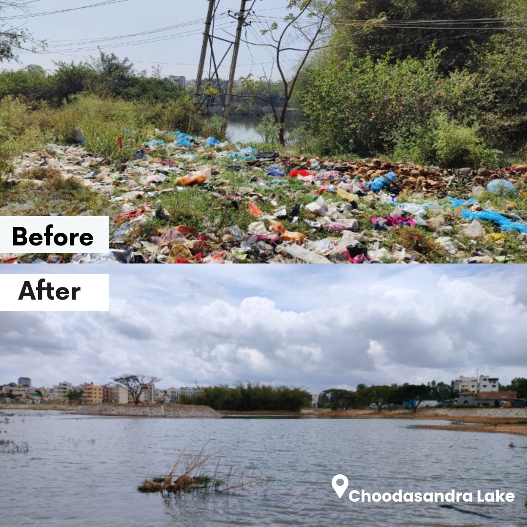 Cannot be more proud to give back to the city that has made me what I am today. Have rejuvenated 7 lakes in #Bengaluru so far and hoping to rejuvenate more with proper analysis, scientific approach and community involvement. #WorldWaterDay @saytrees_ind
