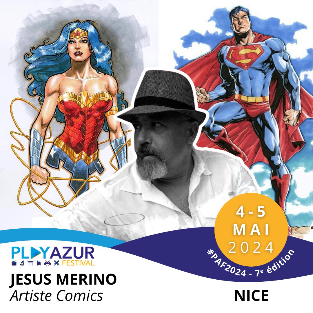 Pour rappel, #JesusMerino sera avec nous au #PlayAzurFestival de #Nice06 et c'est génial !
Pour vos demandes de commissions, c'est right here right now :)

#superman #wonderwoman #dc #dccomics #comics