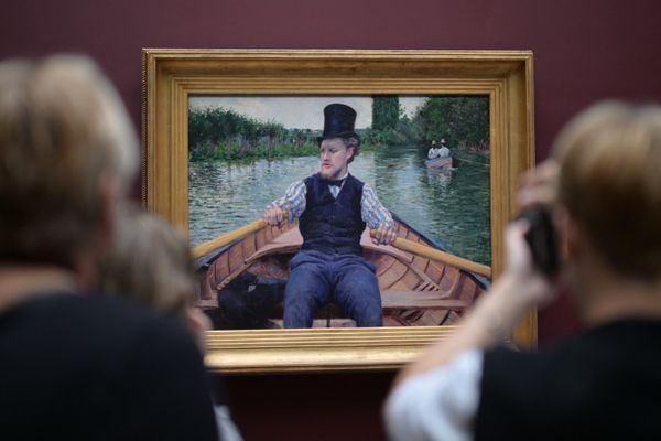 'Partie de bateau' de Gustave Caillebotte, chef-d'œuvre de l'impressionnisme, visible au musée d'art de Nantes france3-regions.francetvinfo.fr/pays-de-la-loi… #Art #Culture #peinture @MuseeArtsNantes