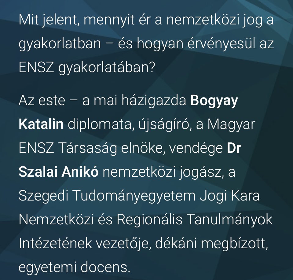 🎙️🎙️🎙️ @SzalaiAnik3 @unahungary