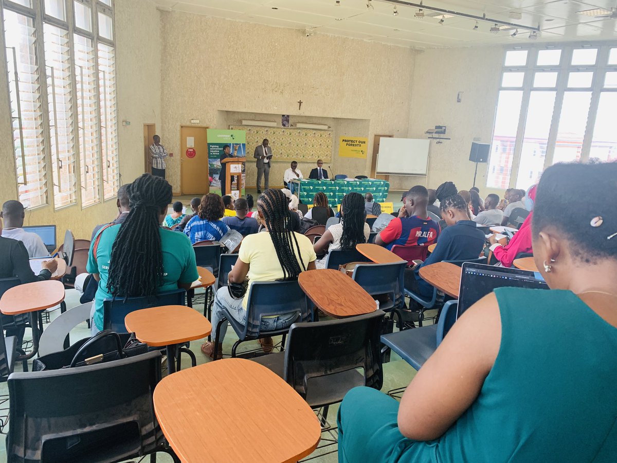 AJESHCameroon's tweet photo. World Forest Day, March 21st 2024.

Forests and innovation : new solutions for a better world.

Presenting participatory mapping as an innovative tool in forests protection.

Thanks to Greenpeace Africa organizing the workshop at UCAC Yaounde.

#ajesh
#greenpeace
#WorldForestDay https://t.co/3nNv7jzv1V