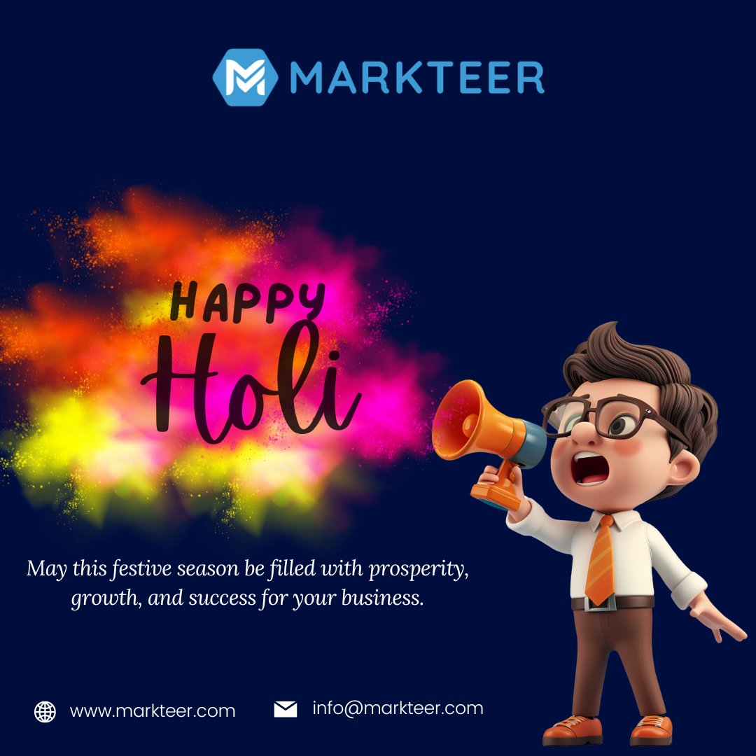 Happy Holo!
May this festive season be filled with prosperity, growth, and success for your business.

#happyholi #holifestival #holiday #happyholiday #business #businessgrowth #digitalmarketingagency #digitalmarketing #LeadGenerationAgency #markteer #markteermedia