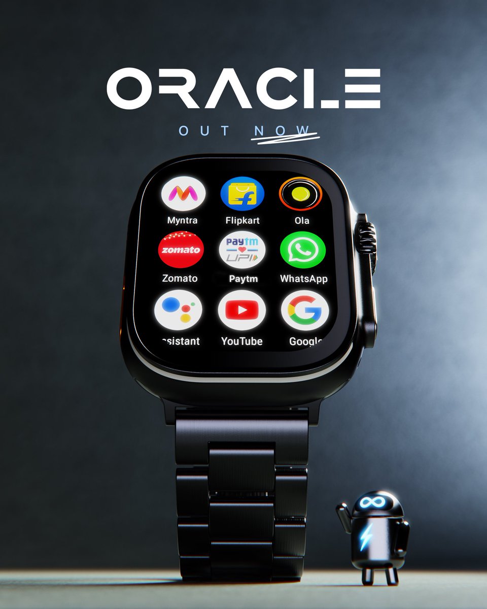 #FireBoltt #Oracle Android wristphone is out now!

Available on fireboltt.com, flipkart.com, Reliance Digital, Croma, Vijay Sales, and any offline store near you.💳

At a special launch-day introductory price of 4999/-❗

Buy now!

#FireBolttAndroid