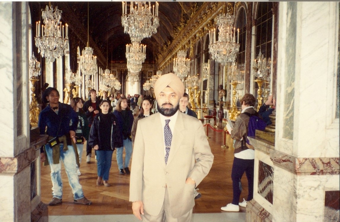 In the palace of mirror Versailles..