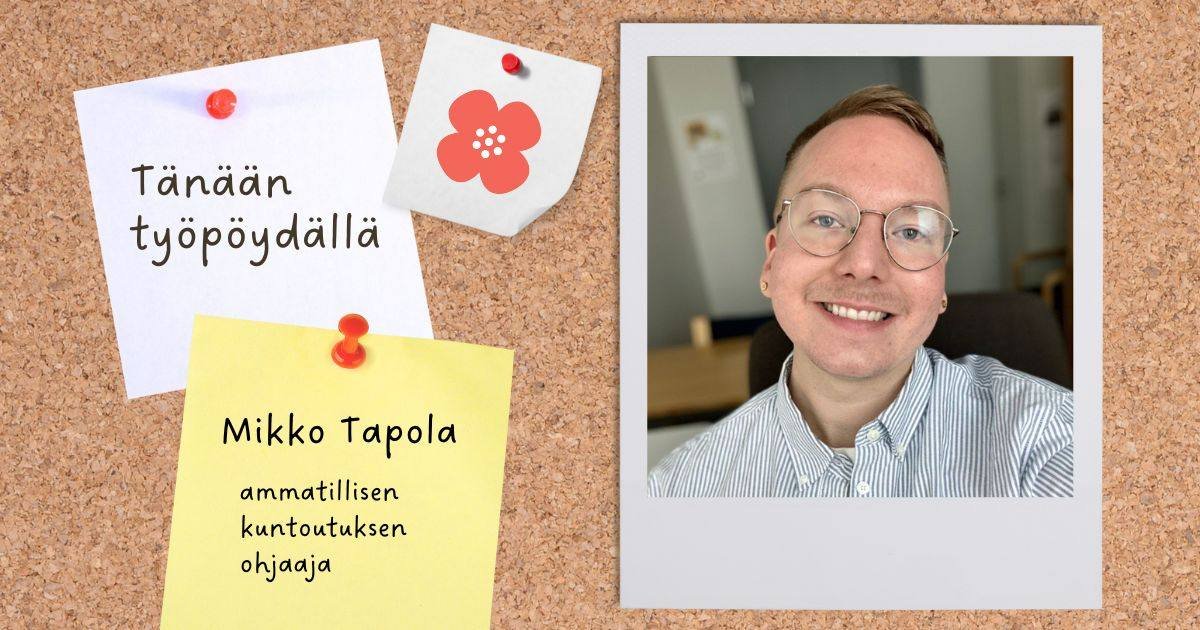 Tehtäväni on tukea täysi-ikäisiä asiakkaita, joiden näkemisen haasteet vaikuttavat opintoihin ja työelämään, sanoo ammatillisen kuntoutuksen ohjaajamme Mikko Tapola. Lue lisää siitä, mitä Mikolla on tänään työpöydällään Facebookistamme 👉🏼 facebook.com/Nakovammaisten…