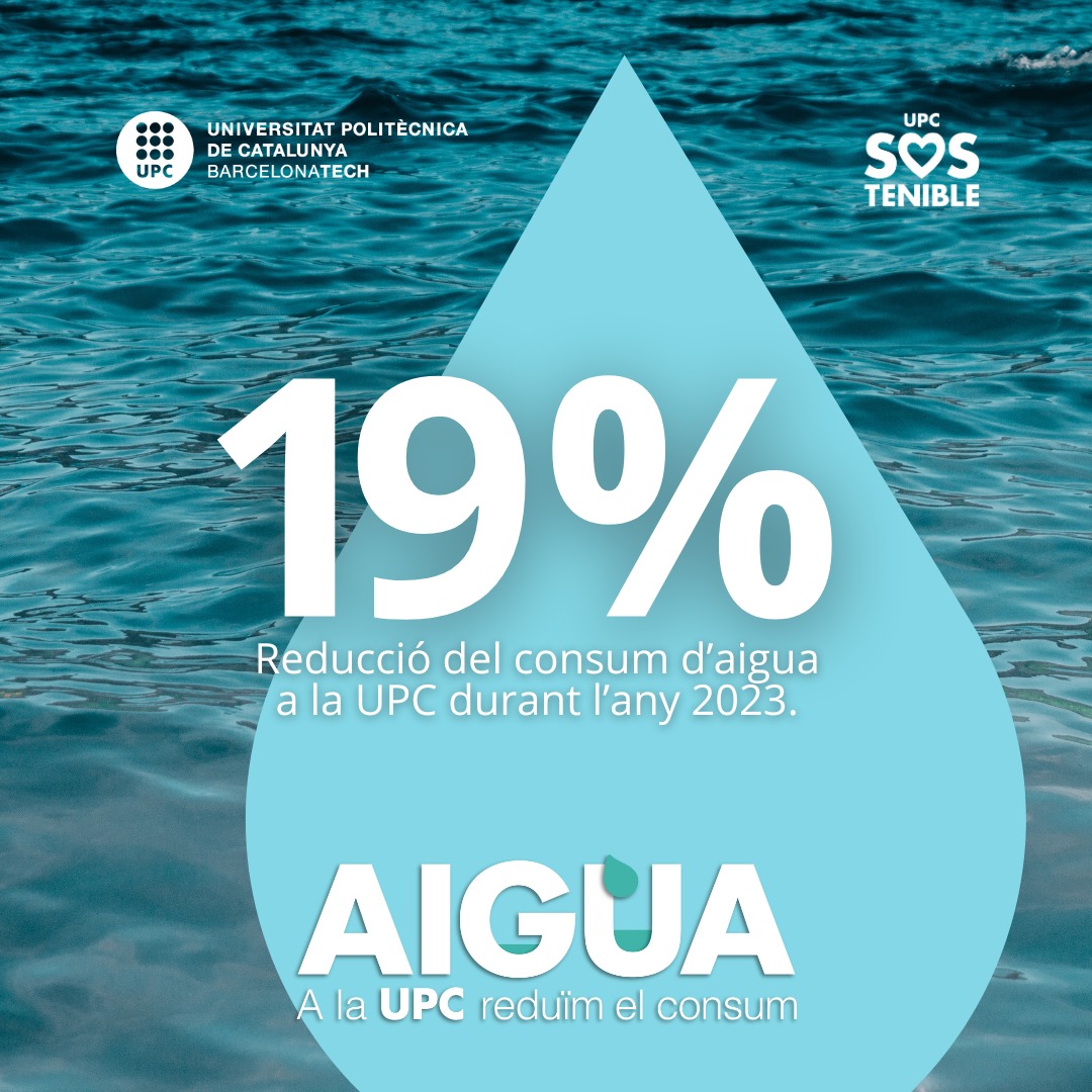 DIA MUNDIAL DE L'AIGUA
💧A <a href="/la_UPC/">Universitat Politècnica de Catalunya (UPC)</a> hem reduït un 19% el consum d'aigua.
💧Tenim com a objectiu assolir el 25%.

🔗sostenible.upc.edu/ca/noticies/la…

#UPCSostenible2030 #DiaMundialadelAigua