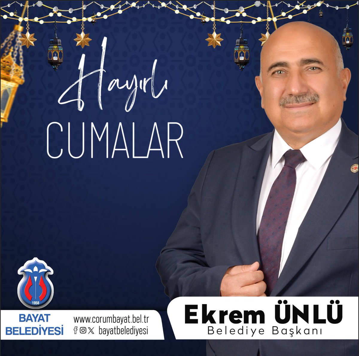 “... Rabbimiz! Unutur veya yanılırsak bizi cezalandırma! Bizden öncekilere yüklediğin gibi bize de ağır yük yükleme!..” Âmin!

[Bakara Sûresi, 286]

Hayırlı Cumalar 

Ekrem ÜNLÜ 
Belediye Başkanı