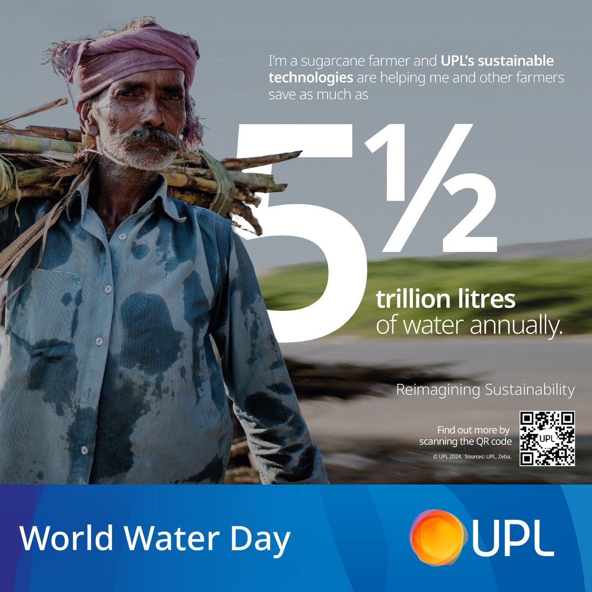 Water is a critical input for agricultural production and plays an important role in food security. On World Water Day, explore ways our biological solutions like Zeba help growers reduce water usage without impacting food production. upl-ltd.com/sustainability… #WorldWaterDay #UPL