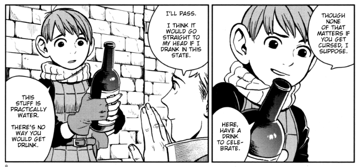 anime cut out chilchuck being a wine snob 