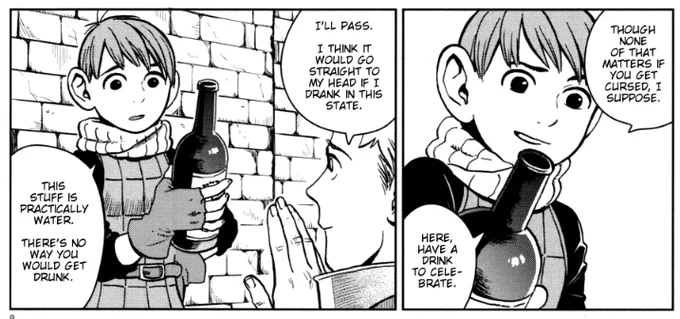 anime cut out chilchuck being a wine snob 