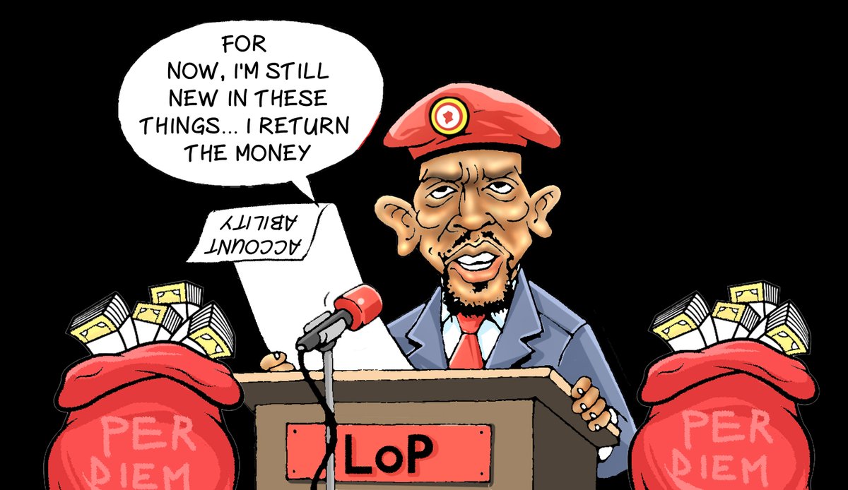 Leader of Opposition  Joel Ssenyonyi has called on Speaker Anita Among not to divert attention from corruption allegations

#MonitorToon
#MonitorUpdates