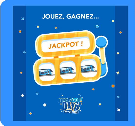 JACKPOT #TERDAYS 🎰 – JOUR 5 ✨​

​Aujourd’hui, jouez et tentez de remporter une visite de la Rotonde Pautrier à Marseille pour 4 personnes🚊🎁​
​
👉 urlz.fr/pXAB ​
​
Une chance de gagner chaque jour 🤞 
Vous avez perdu ? Revenez demain pour de nouvelles surprises🤩