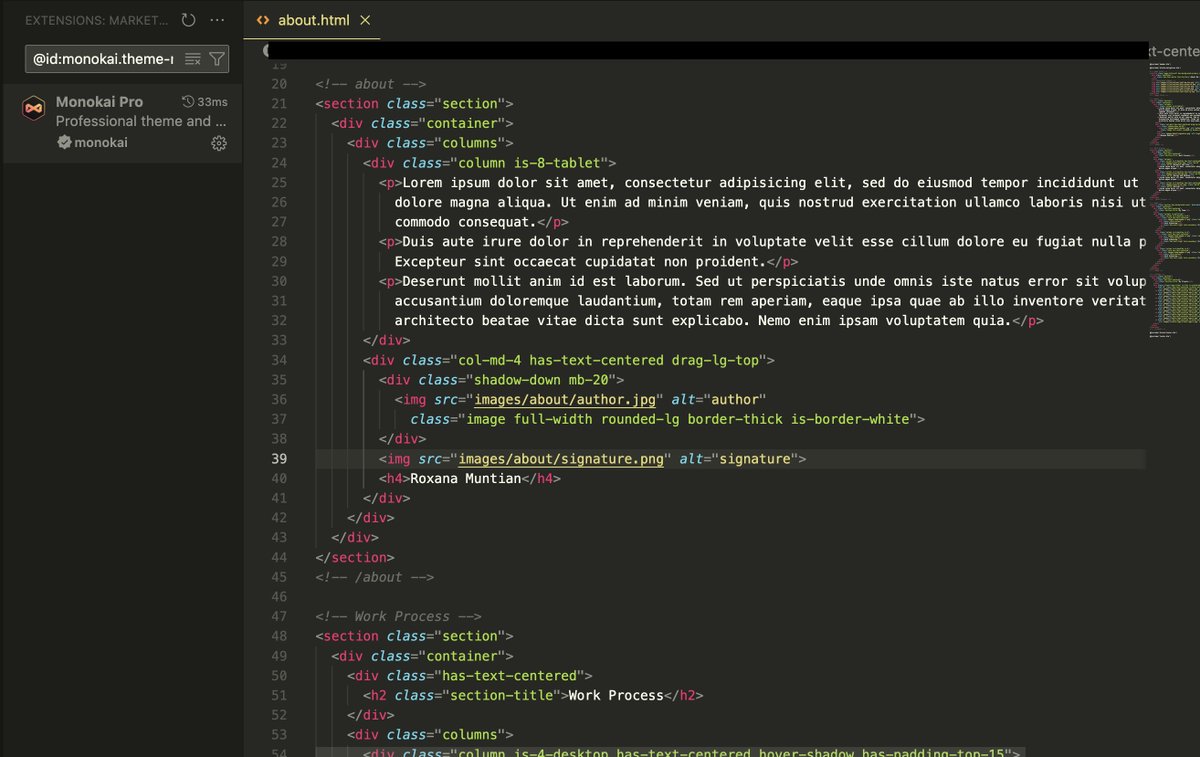roxanamuntian's tweet image. What&apos;s your favorite editor theme?

Mine is Monokai Pro for VS Code. Loving the colors! 💚
