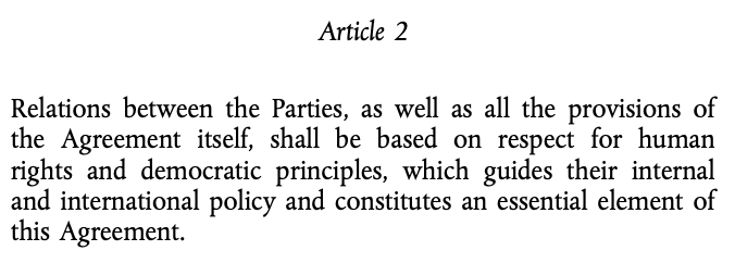 Artikel 2 van het Associatie Akkoord tussen 🇪🇺 en 🇮🇱 stelt dat 'mensenrechten een essentieel element van het akkoord zijn', d.w.z. dat grove schending tot opschorting van het akkoord kan leiden. Als dat artikel in de huidige omstandigheden niet gebruikt wordt, wanneer dan wel?