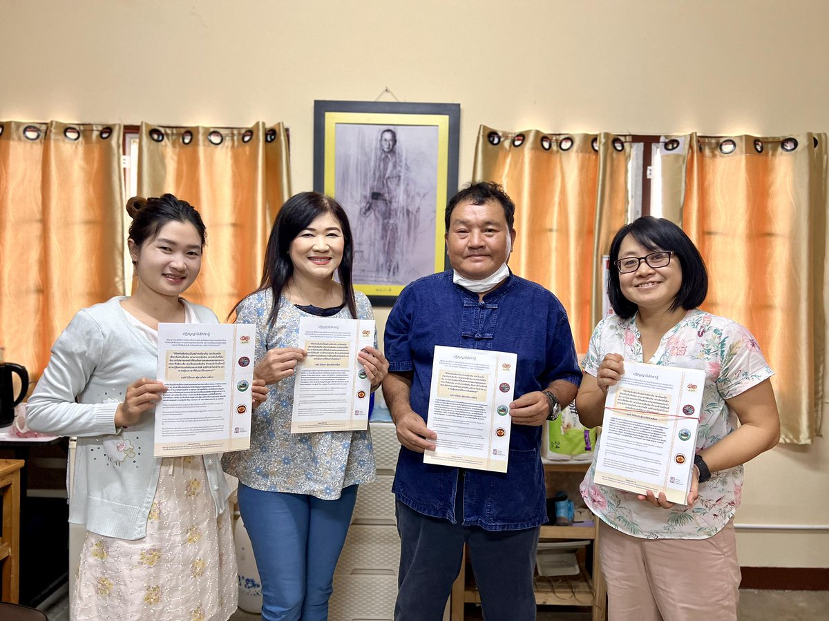 We are thrilled to announce that the Thai version of the E-Sak Ka Ou Declaration has landed in the capable hands of our esteemed partner organizations. 🌿Download the electronic version from shorturl.at/cdzLY #esakkaoudeclaration #TransformativePathways