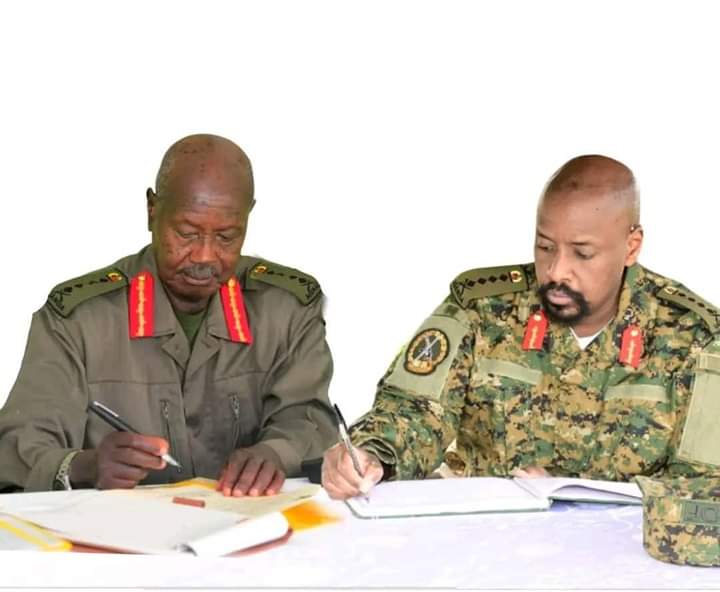 It is official. Yoweri Museveni is the president of Uganda, his son Gen. Muhoozi Kainerugaba is Chief of Defence Forces (CDF). It is always good to appreciate the steps we have made as a nation. What would happen if this happened in Kenya?