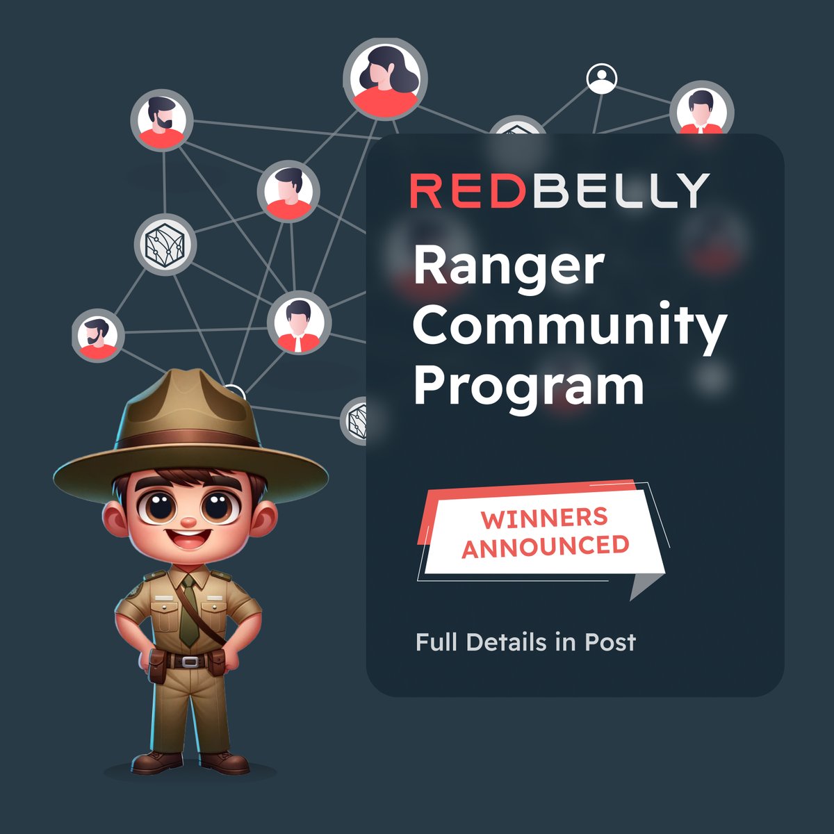 Announcing the Winners of the <a href="/RedbellyNetwork/">Redbelly Network</a>  Rangers Community Program! 🎉

After an exciting competition, the results are in, and we have identified our champions who stood out among the rest. A heartfelt congratulations to all our winners!

🔗 Winners List: