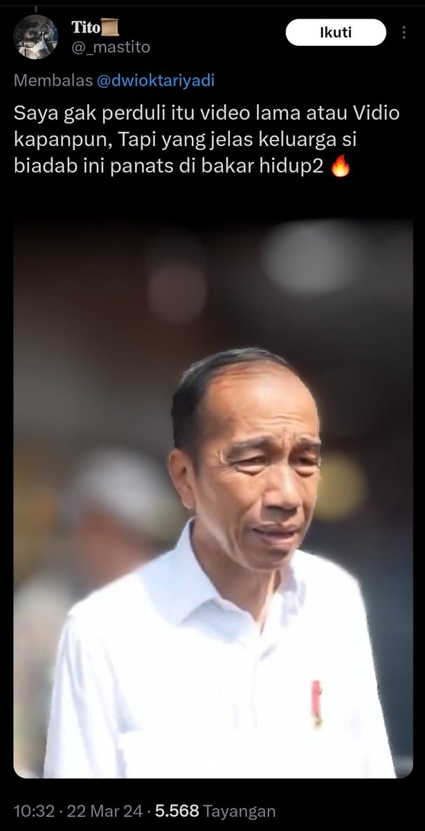 Cieeeee <a href="/_mastito/">tito</a> sepertinya Lo punya nyali gede waktu bikin cuitan ini yaaaa...
Tapi kenapa skr dihapus ??
Rupanya Lo nggak lebih dari banci kaleng yg modal bacot berisik doank😝😝😝
Kalo nyali cuma seupil nggak usah kebanyakan gaya deh..