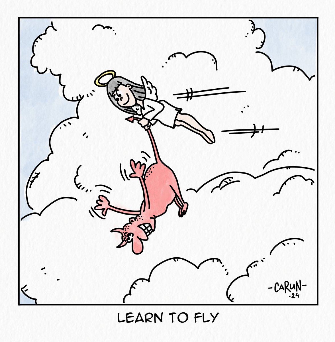 🎵 Foo Fighters - Learn To Fly 🎵

#art #artwork #sketch #doodle #drawing #inking #illustration #cartoon #cartoonists #cartoonillustration #comics #comicstrip #gagcartoon #foofighters #learntofly #song #angel #devil #rock #funny