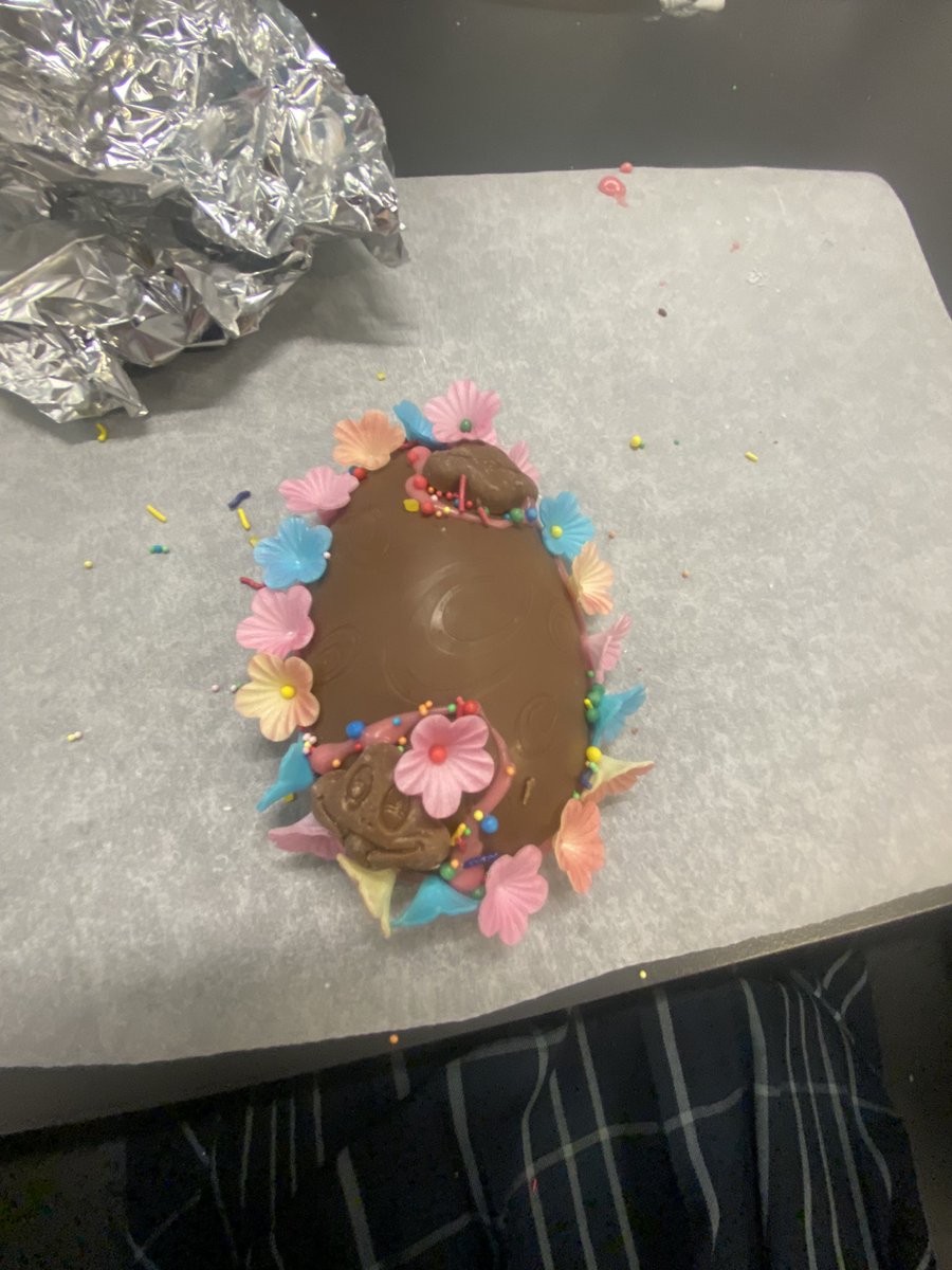 Last week, students enjoyed decorating Easter eggs as part of well-being week!