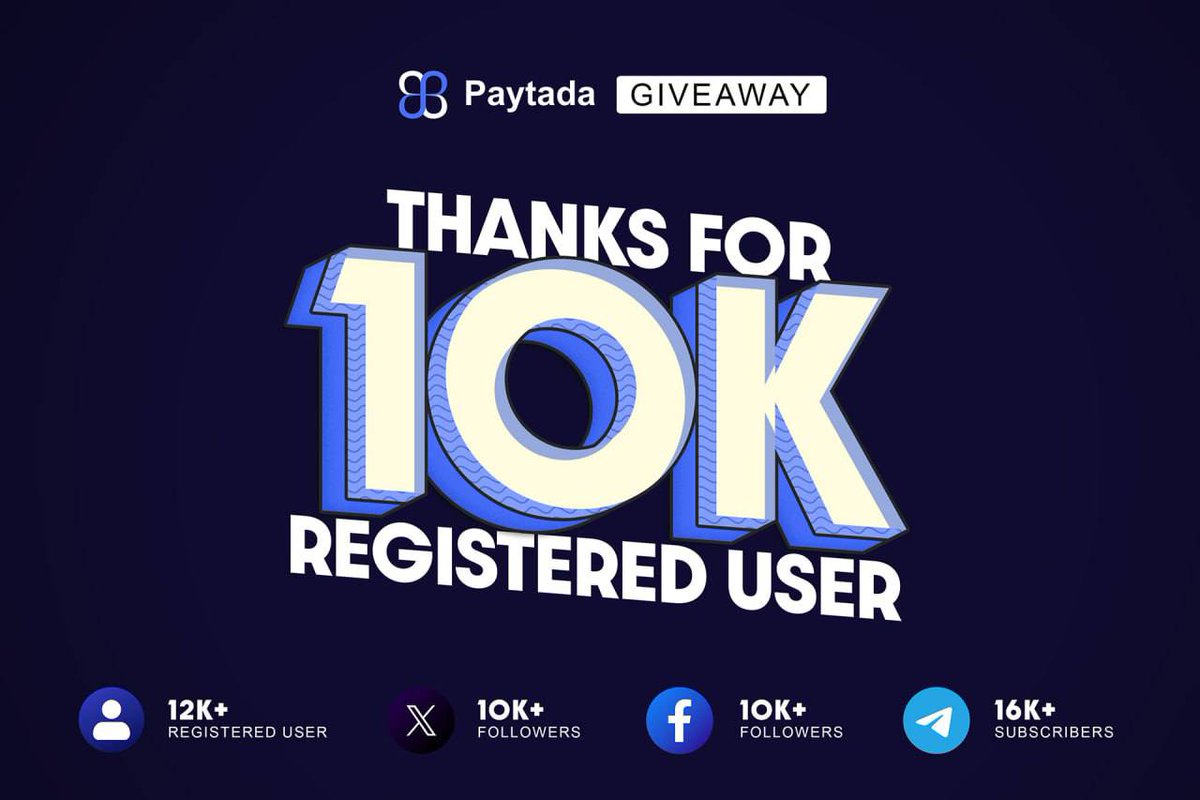 💧 Paytada Airdrop 💧

🏆 Task:         ➕    10 USDT for 100 random participants each.

🔛 Airdrop Link &amp; Information: t.me/AirdropStar/67…

#cryptocurrency #Airdrop #Bitcoin #Paytada #USDT #Airdropstario