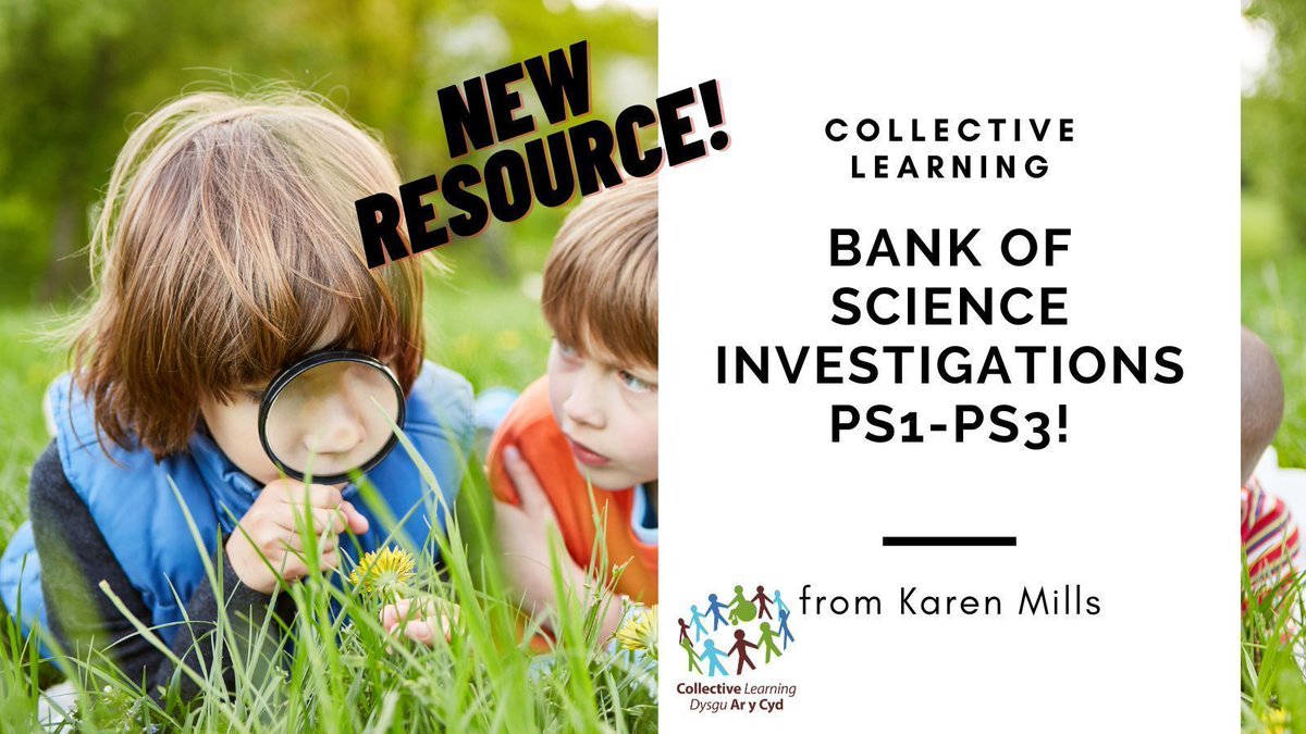NEW! Bank of Science Investigations PS1 to PS3 Science investigations from Karen Mills, that support the Science & Technology AoLE. Areas covered include - Your Body is Amazing (PS1-PS3), Plants (PS3), Forces (PS1-PS3) and more! Ordering 👇 buff.ly/46kMRXj