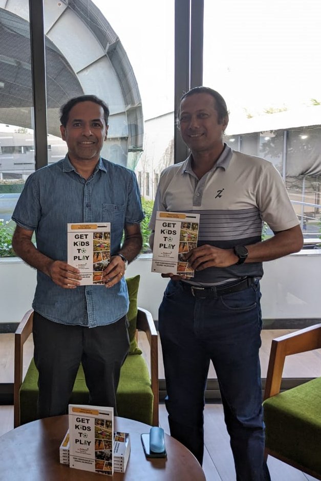 Once upon a time, there were two Engineers. Passion for sports education led to their first conversation in 2008. Today, they've engineered a toolkit, 'Get Kids To Play,' for parents/schools and debut as Authors! @saumilmajmudar lnkd.in/gtuDfNva amzn.eu/d/4v3C7Kj