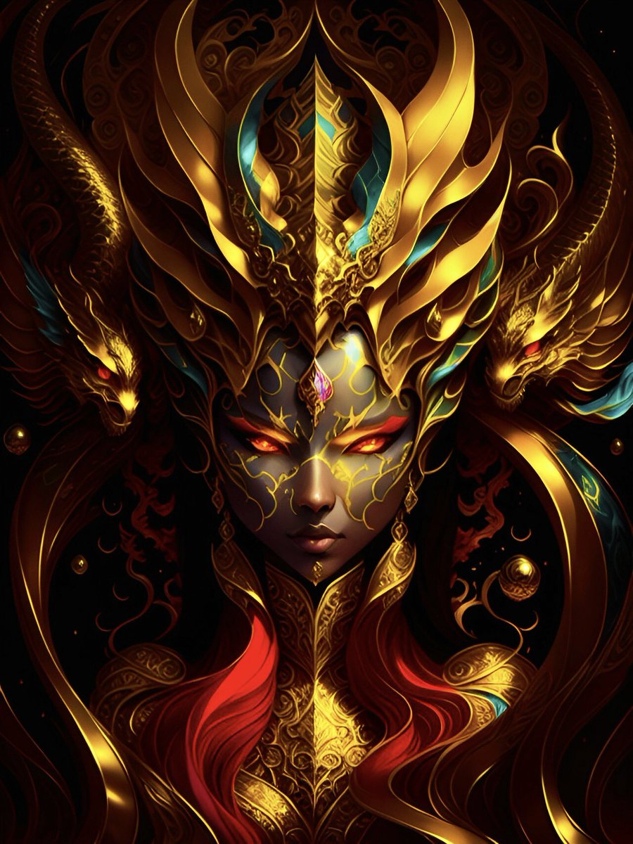 elen_nft1's tweet photo. Celebrating my 2️⃣🅾️🅾️th day of #ArtEveryDay challenge with a special artwork:

“The Golden Queen &amp; Guardians; 200th “ArtEveryDay” 👸🐉

💰Just listed on @foundation with a starting price of 0.05 $ETH.

Many, many thanks to everyone who is with me on my journey 🥹🙏❤️!

Link 🔗👇 https://t.co/y9go5w7VzR