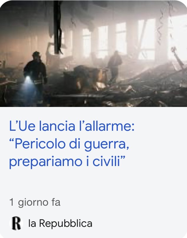 Se invece di “preparare i civili” dovessero obbligatoriamente arruolarsi #politici &amp; #giornalisti, di #guerra non parlerebbe mai più nessuno😎

#peracottariconloscolapasta