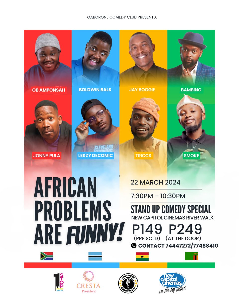 Tonight at New Capitol.... African Problems Are Funny Comedy Show