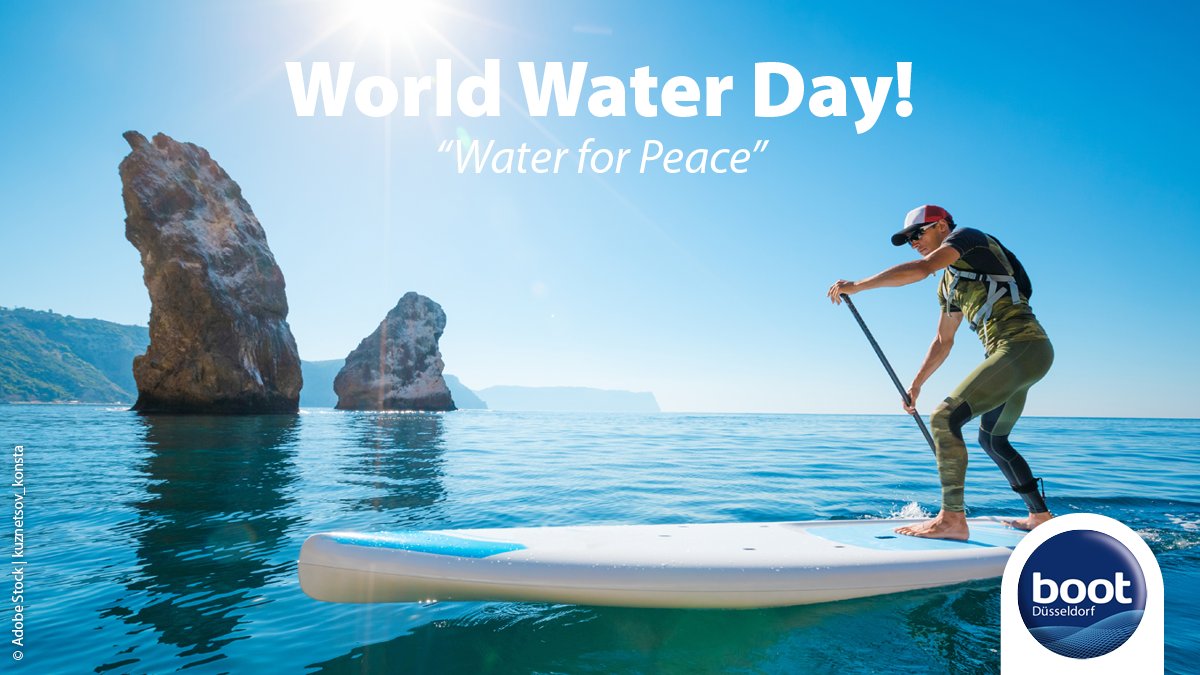 Today is #WorldWaterDay! This year's topic: 'Water for Peace'. Water is the essence of the watersports experience. But it can also foster peace or ignite conflict. It's critical that we work together to protect this vital resource!
👉 worldwaterday.org

#bootDüsseldorf