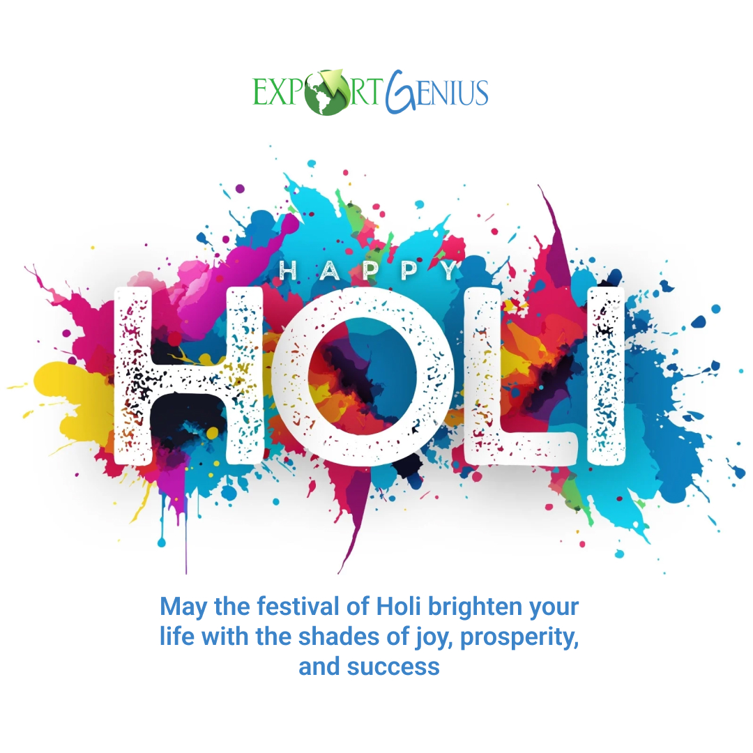 Export Genius Family wishes Happy Holi to you and your loves one. #happyholi2024 #HappyHoli #happyholiadvance