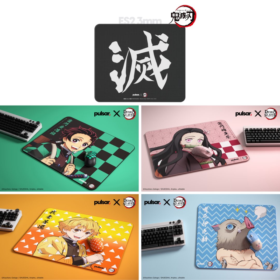 Pulsar×鬼滅の刃 ES2マウスパッド XLsize 3mm 3/25 15:00～ 公式サイト
