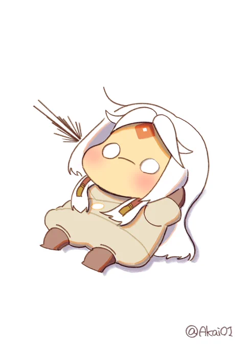 お題〜!「下のイラストで一言お願いします」#あかいちゃ 