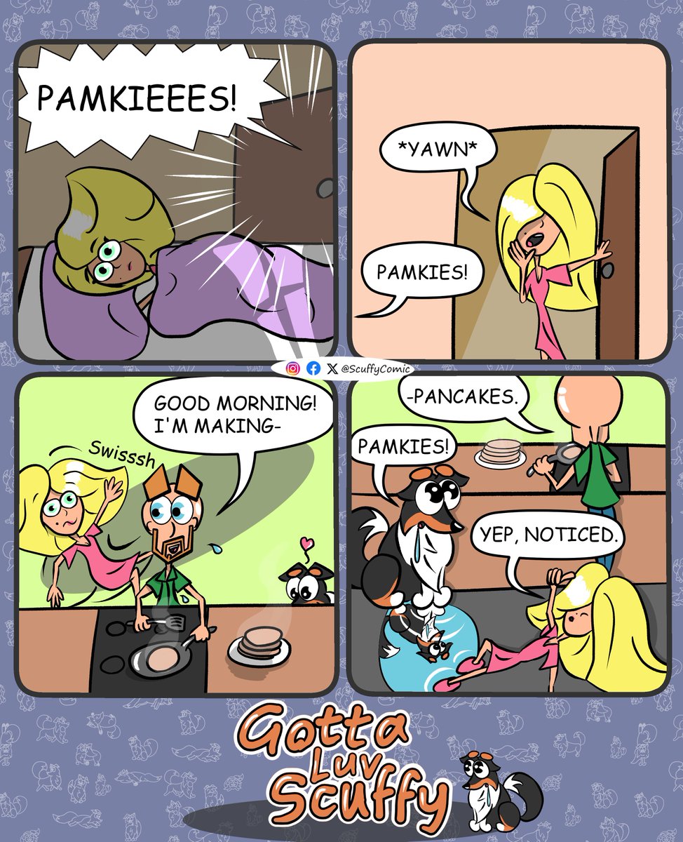 #gotta_luv_scuffy EP 15: PAMKIES!
#morning #pancakes #scuffycomic