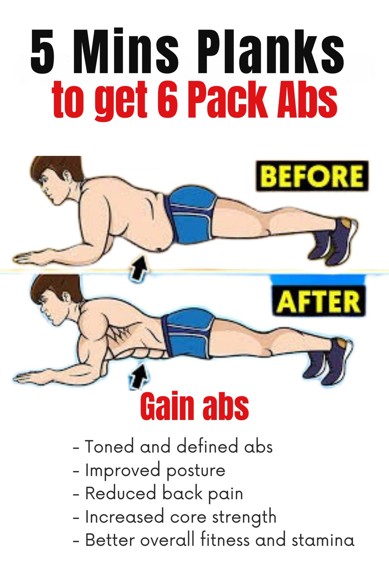 Plank for 6 pack hotsell