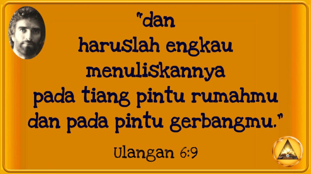 GoldenVerses77's tweet photo. #BibleGoldenVerses

Ulangan 6:9

dan haruslah engkau menuliskannya
pada tiang pintu rumahmu
dan pada pintu gerbangmu.” https://t.co/MrdYVKbaKa