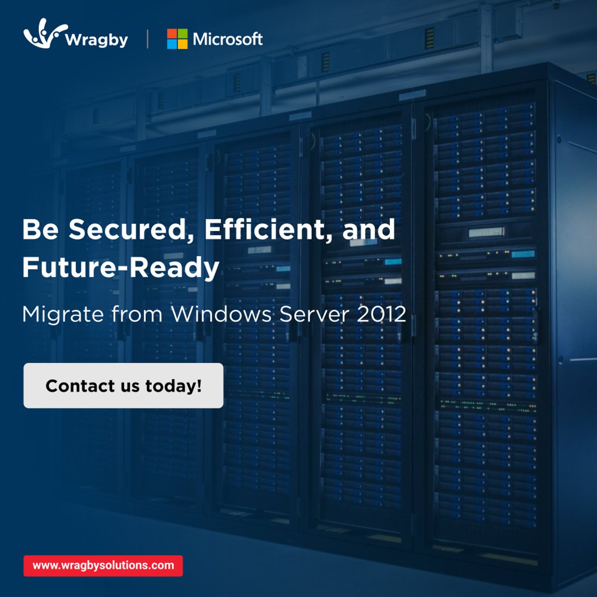 Experience Enhanced Security, Efficiency, and Future-Readiness! It's time to transition from Windows Server 2012. Contact us today at: marketing@wragbysolutions.com for expert guidance and seamless migration services! #Windowsserver2012EOL #Windows #Wragbybusinesssolutions
