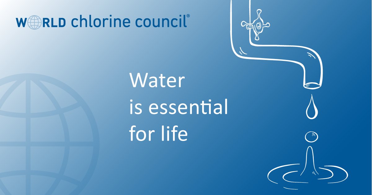 To celebrate today's #WorldWaterDay we show how water is vital for life and the role of #ChlorAlkali chemistry in keeping it safe to drink worldchlorine.org/wcc-shows-how-… #water #drinkingwater #safesanitation #chlorine #chemistry