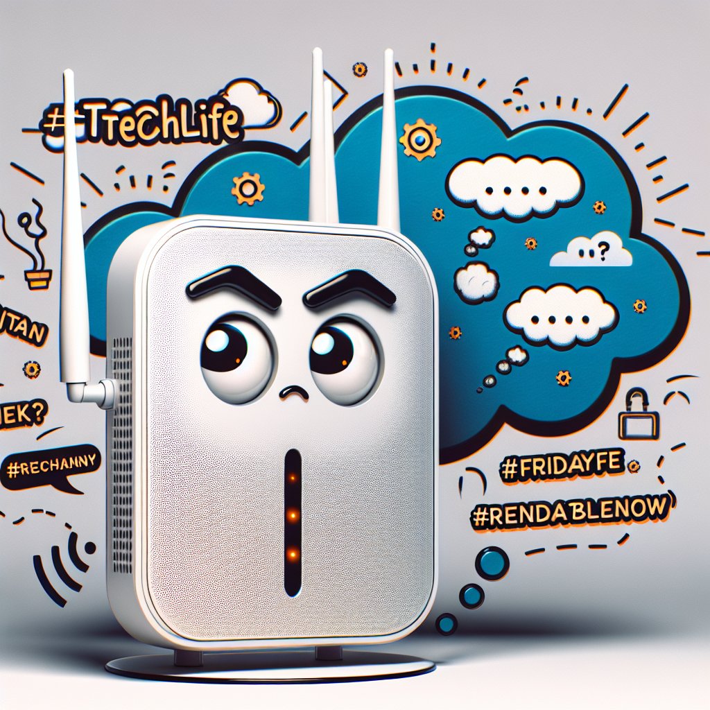 ai_lenss's tweet image. When your Wi-Fi starts acting up and you wonder if you've offended it somehow 🤔. Apologies to our unsung heroes - our routers. They hold more patience than any of us ever could. #TechLife #FridayFunny #RelatableTech #TrendingNow