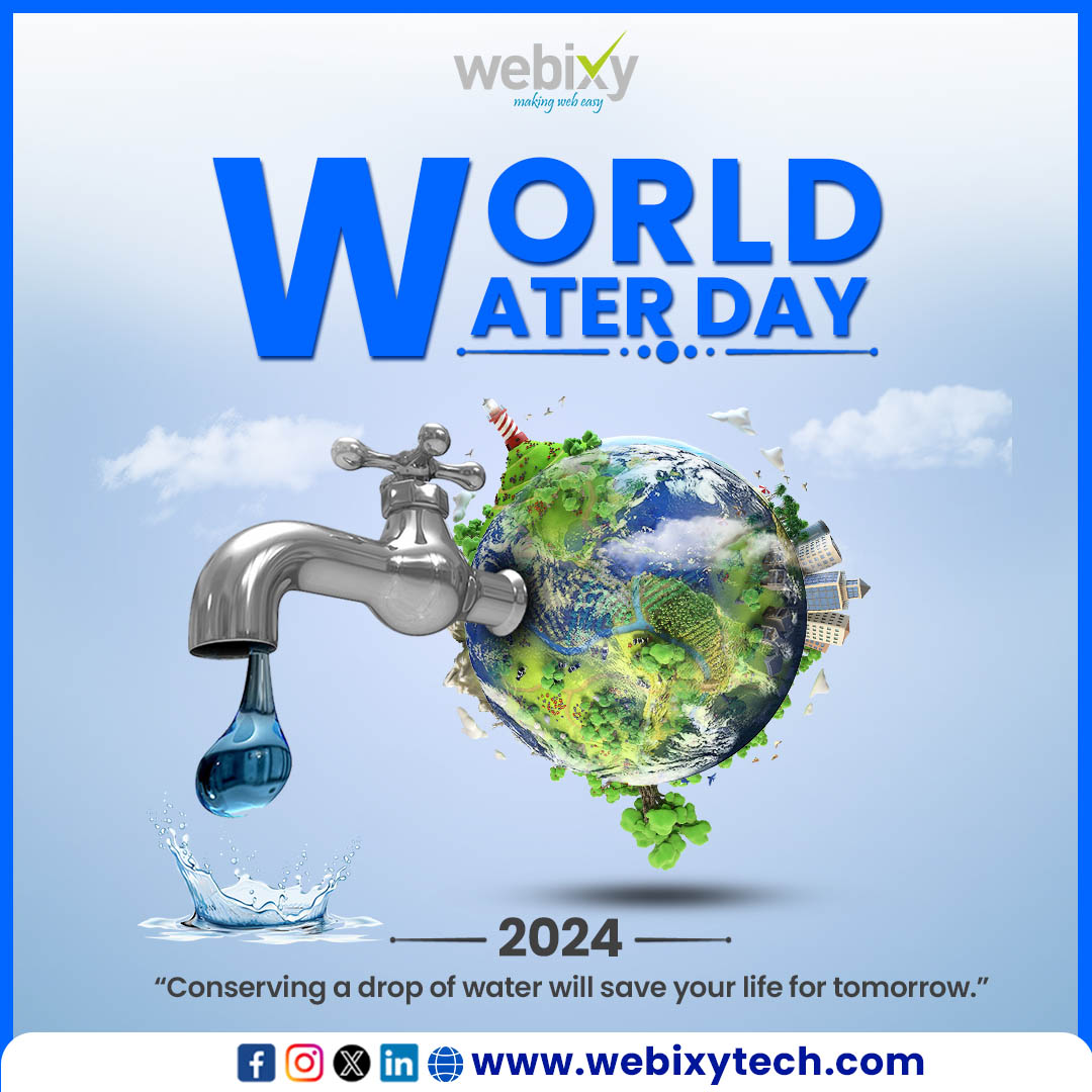 Every drop counts, so let's conserve it together. On World Water Day, Webixy reaffirms its commitment to sustainable water practices.

#worldwaterday2024 #climatechange #water #savewater #drinkingwater #waterislife #cleanwater #valuingwater #nature #waterday #bengaluru #waterday