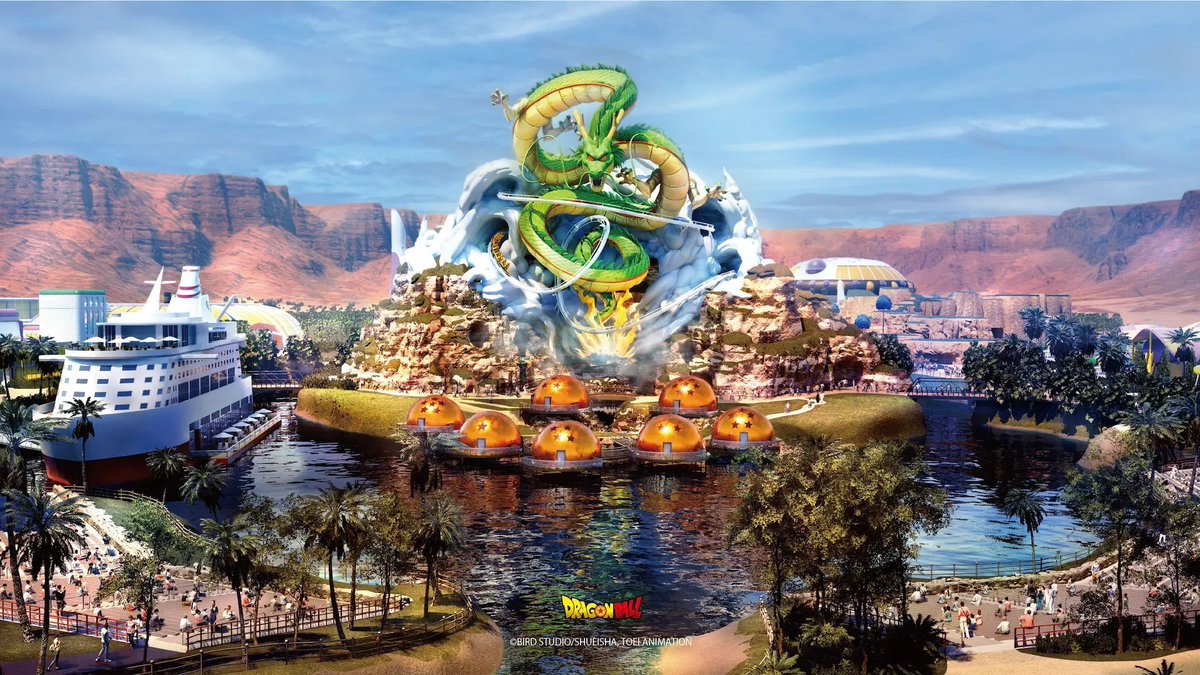 A #DragonBall theme park has been announced and will be constructed in Saudi Arabia 🐉🎢