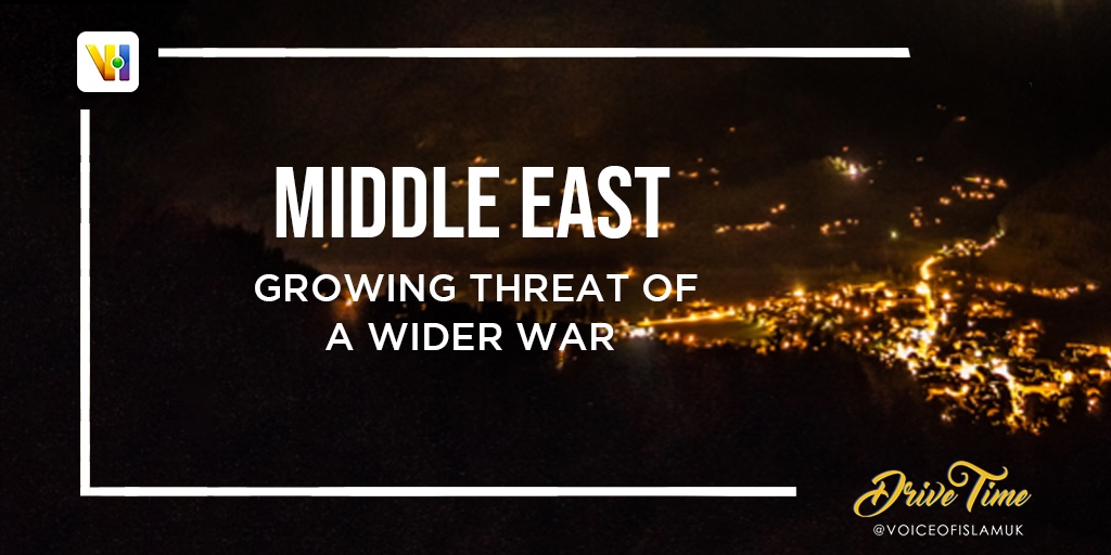 VoiceOfIslamUK's tweet photo. Are tensions in the Middle East going to escalate into something a lot bigger?

LIVE from 4pm GMT #MiddlEast

https://t.co/2Jcm3To7uD https://t.co/Ncw7GXWxpN
