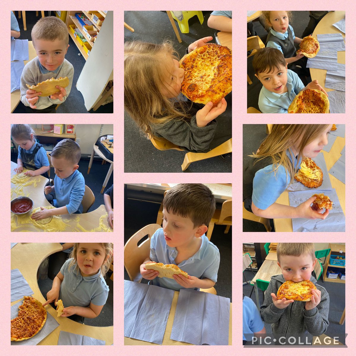 A massive thank you to @Dominos_UK for visiting our P1 class to demonstrate and make pizzas to celebrate everything they’ve learned about Italy and pizza. The school smelled amazing after your visit. Lots of happy faces in P1! #celebrate #community