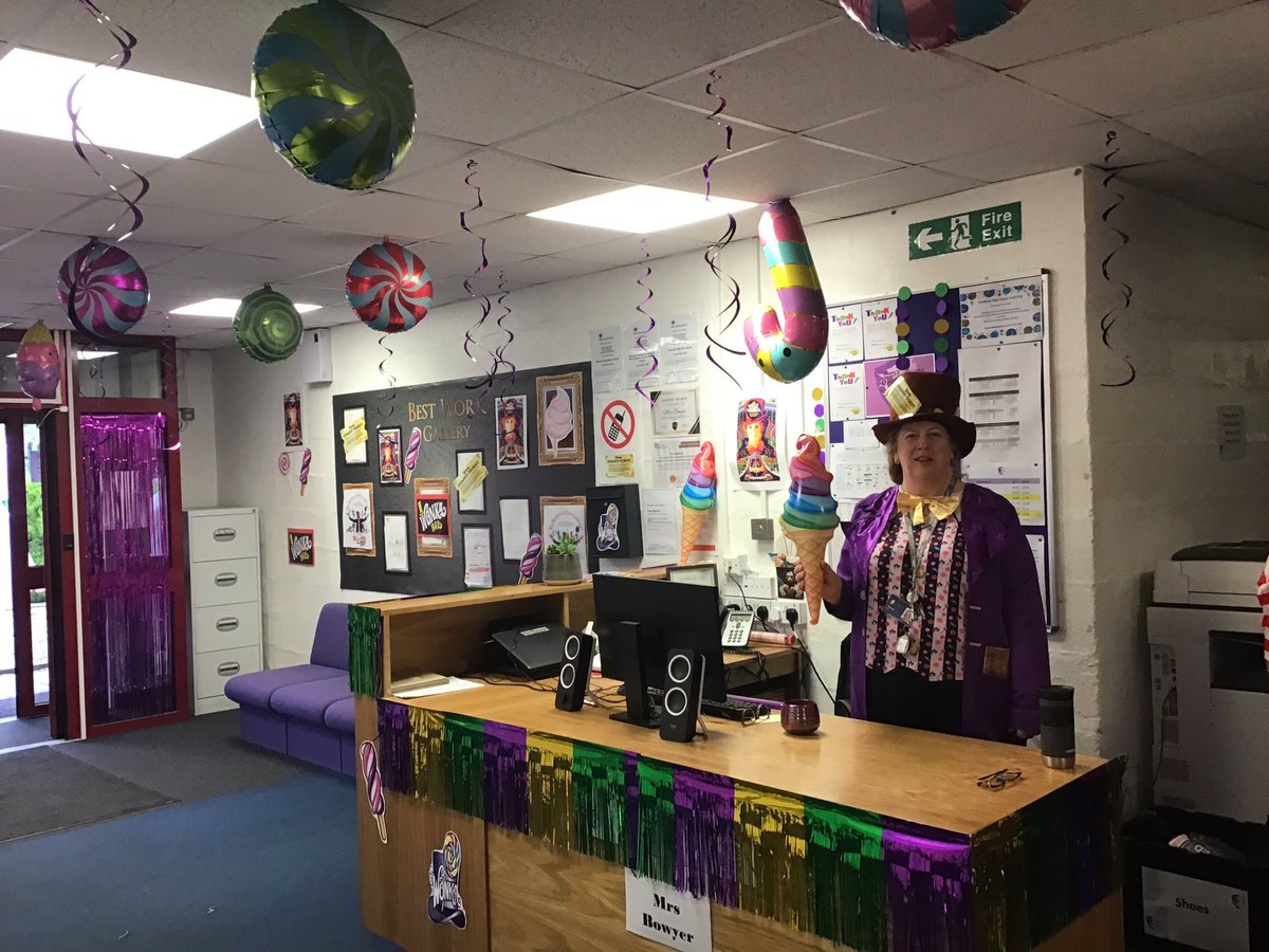 Willy Wonka has opened up the chocolate factory here at CHS. #NotInMissOut @CwmbranHigh