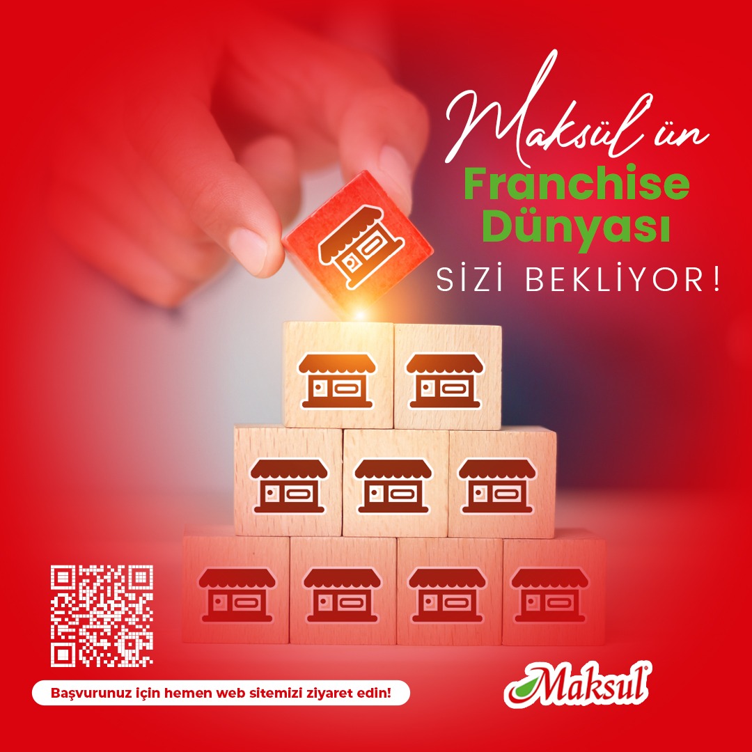 Hayalinizdeki işin kapılarını aralayın! 🔑💼 Maksul Kuruyemiş ailesine katılın, kendi işinizin patronu olun. Franchise dünyamız sizi bekliyor! Başvurunuz için hemen web sitemizi ziyaret edin. 

🌐 ww.maksul.com.tr

#MaksulFranchise #KendiİşininPatronuOl #FranchiseFırsatı