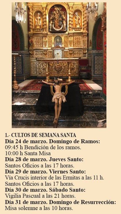 Vive como nunca esta Semana Santa en las Ermitas. ¡Te esperamos!