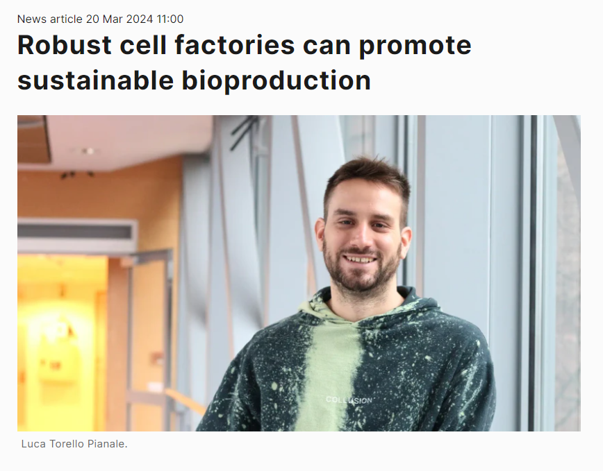 The work of Indbio alumnus Luca is featured in Chalmers news. Have a look here: chalmers.se/en/current/new… #Sustainability #robust #yeast #CRISPR #moleculartools