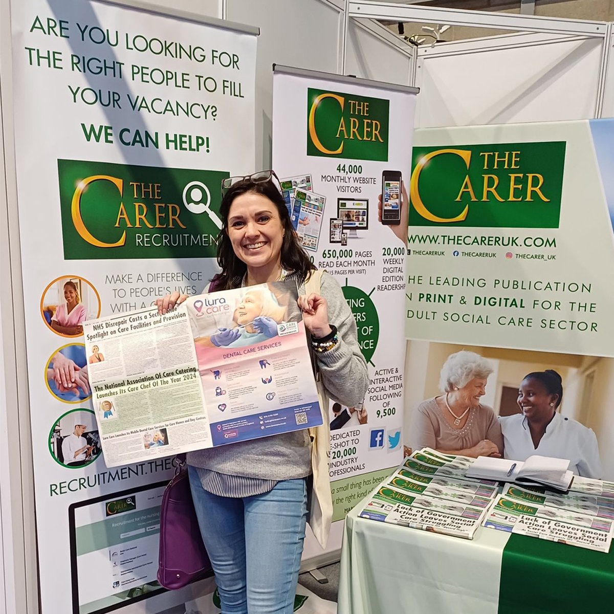 Our colleague Alison Townsend has had the pleasure to attend the #UKCareWeek in #Birmingham, and from there she is thrilled to show us our first #advertising page in <a href="/TheCarerUK/">The Carer</a>.

Aiming to be a game changer to the #DentalHealth industry in the #UK with our service to #CareHomes!